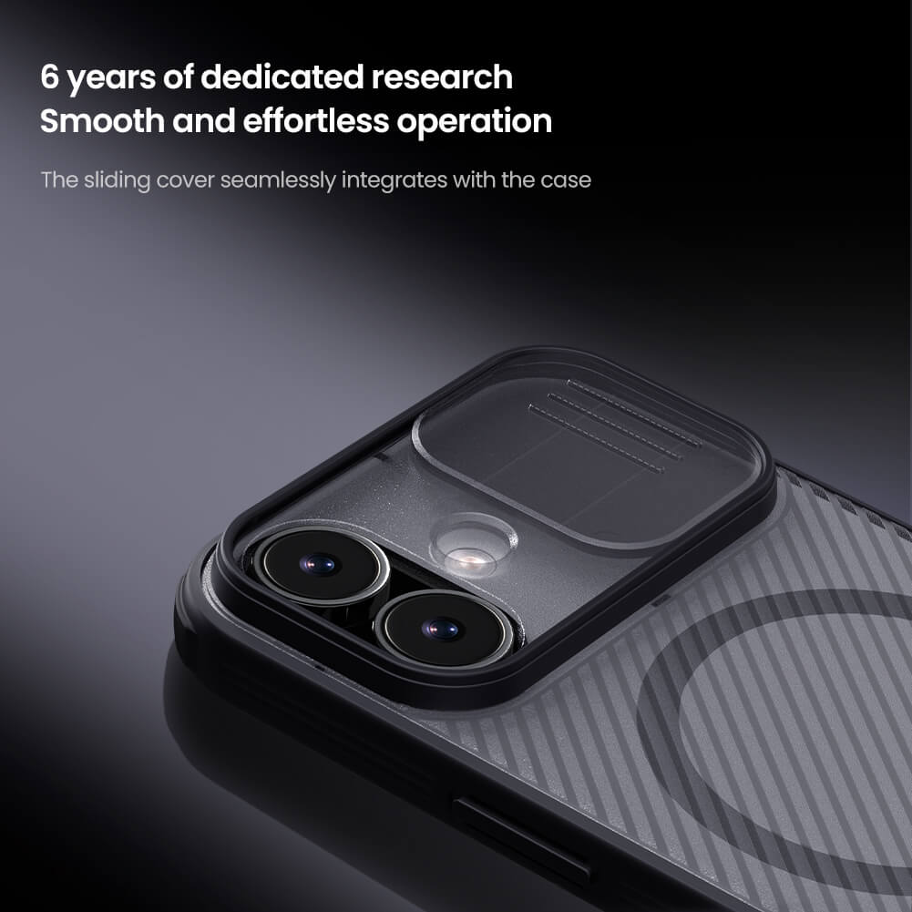 Чехол-крышка NILLKIN для Apple iPhone 17 6.3 (2025) (серия CamShield Pro Magnetic case Clear version)